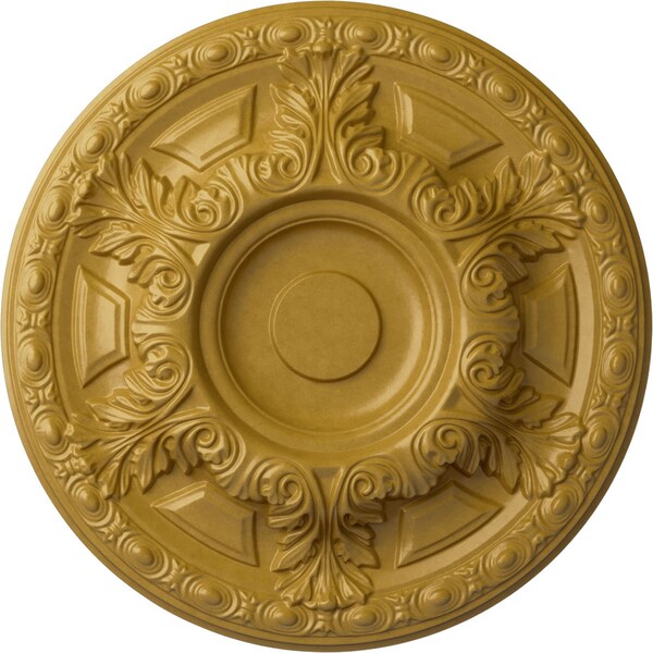 Ekena Millwork Granada Ceiling Medallion (Fits Canopies up to 7 1/8"), 23 1/2"OD x 2 3/4"P, Iridescent Gold CM24GAIGS - main